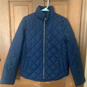 J Crew Diamond Quilted Puffer Jacket